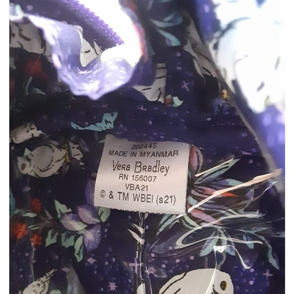 Vera Bradley Harry Potter Forbidden Forest Clamshell Cosmetic Case Velvet Purple - Picture 7 of 9